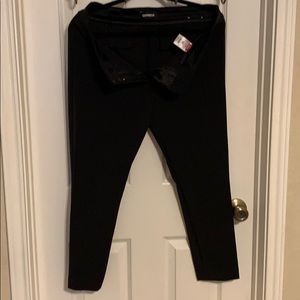 Express extreme stretch skinny black pants 12c